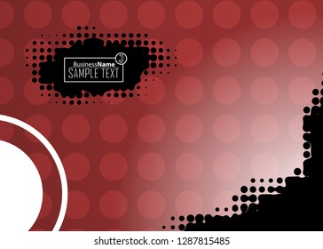 Red contrast abstract technology background. Red corporate design. Abstract tech corporate red design flyer background. Black geometric illustration for flyer, brochures, web graphic design background