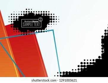 Red contrast abstract technology background. Red corporate design. Abstract tech corporate red design flyer background. Black geometric illustration for flyer, brochures, web graphic design background