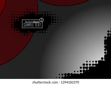 Red contrast abstract technology background. Red corporate design. Abstract tech corporate red design flyer background. Black geometric illustration for flyer, brochures, web graphic design background