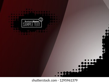 Red contrast abstract technology background. Red corporate design. Abstract tech corporate red design flyer background. Black geometric illustration for flyer, brochures, web graphic design background