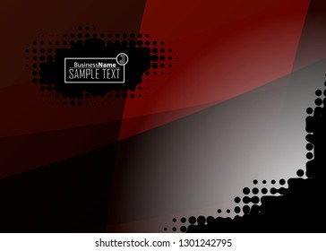 Red contrast abstract technology background. Red corporate design. Abstract tech corporate red design flyer background. Black geometric illustration for flyer, brochures, web graphic design background