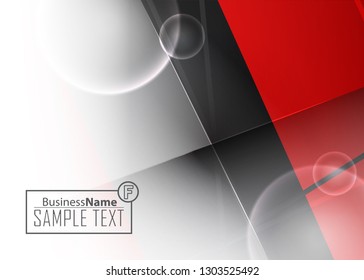 Red contrast abstract technology background. Red corporate design. Abstract tech corporate red design flyer background. Black geometric illustration for flyer, brochures, web graphic design background