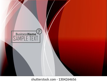 Red contrast abstract technology background. Red corporate design. Abstract tech corporate red design flyer background. Black geometric illustration for flyer, brochures, web graphic design background