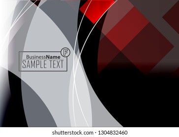 Red contrast abstract technology background. Red corporate design. Abstract tech corporate red design flyer background. Black geometric illustration for flyer, brochures, web graphic design background