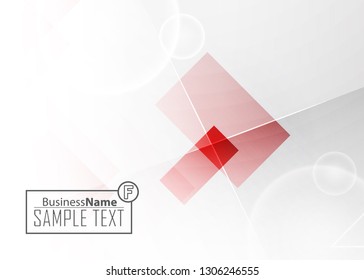Red contrast abstract technology background. Red corporate design. Abstract tech corporate red design flyer background. Black geometric illustration for flyer, brochures, web graphic design background