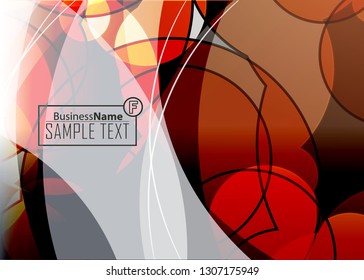 Red contrast abstract technology background. Red corporate design. Abstract tech corporate red design flyer background. Black geometric illustration for flyer, brochures, web graphic design background