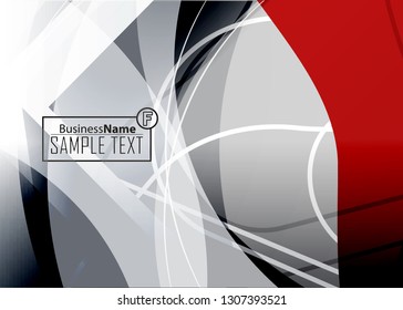 Red contrast abstract technology background. Red corporate design. Abstract tech corporate red design flyer background. Black geometric illustration for flyer, brochures, web graphic design background