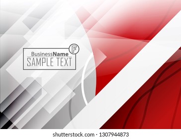 Red contrast abstract technology background. Red corporate design. Abstract tech corporate red design flyer background. Black geometric illustration for flyer, brochures, web graphic design background