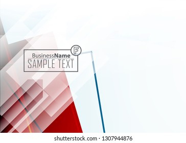 Red contrast abstract technology background. Red corporate design. Abstract tech corporate red design flyer background. Black geometric illustration for flyer, brochures, web graphic design background
