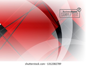 Red contrast abstract technology background. Red corporate design. Abstract tech corporate red design flyer background. Black geometric illustration for flyer, brochures, web graphic design background
