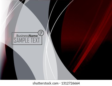 Red contrast abstract technology background. Red corporate design. Abstract tech corporate red design flyer background. Black geometric illustration for flyer, brochures, web graphic design background