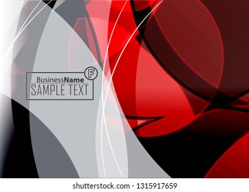 Red contrast abstract technology background. Red corporate design. Abstract tech corporate red design flyer background. Black geometric illustration for flyer, brochures, web graphic design background