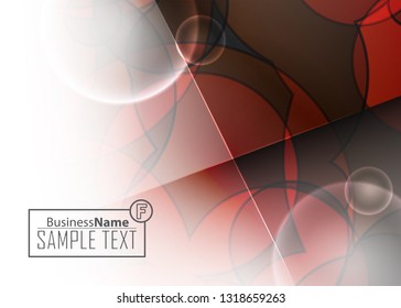 Red contrast abstract technology background. Red corporate design. Abstract tech corporate red design flyer background. Black geometric illustration for flyer, brochures, web graphic design background