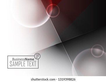 Red contrast abstract technology background. Red corporate design. Abstract tech corporate red design flyer background. Black geometric illustration for flyer, brochures, web graphic design background