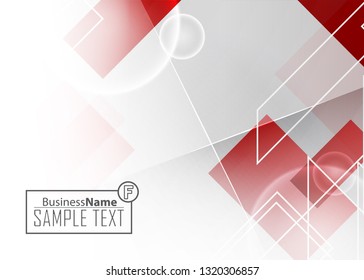Red contrast abstract technology background. Red corporate design. Abstract tech corporate red design flyer background. Black geometric illustration for flyer, brochures, web graphic design background