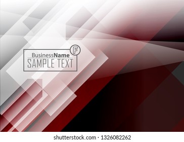 Red contrast abstract technology background. Red corporate design. Abstract tech corporate red design flyer background. Black geometric illustration for flyer, brochures, web graphic design background