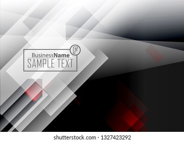 Red contrast abstract technology background. Red corporate design. Abstract tech corporate red design flyer background. Black geometric illustration for flyer, brochures, web graphic design background
