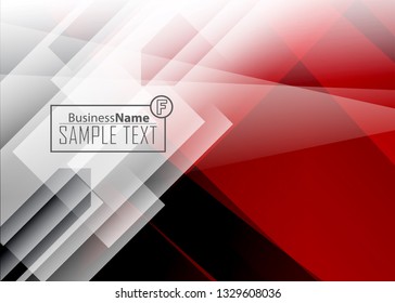 Red contrast abstract technology background. Red corporate design. Abstract tech corporate red design flyer background. Black geometric illustration for flyer, brochures, web graphic design background