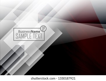 Red contrast abstract technology background. Red corporate design. Abstract tech corporate red design flyer background. Black geometric illustration for flyer, brochures, web graphic design background