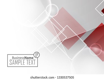 Red contrast abstract technology background. Red corporate design. Abstract tech corporate red design flyer background. Black geometric illustration for flyer, brochures, web graphic design background