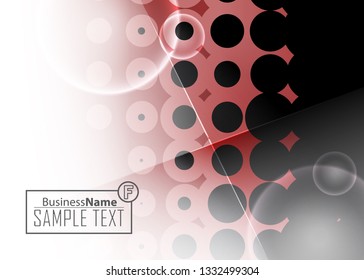 Red contrast abstract technology background. Red corporate design. Abstract tech corporate red design flyer background. Black geometric illustration for flyer, brochures, web graphic design background