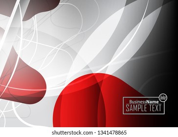 Red contrast abstract technology background. Red corporate design. Abstract tech corporate red design flyer background. Black geometric illustration for flyer, brochures, web graphic design background