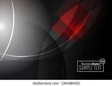 Red contrast abstract technology background. Red corporate design. Abstract tech corporate red design flyer background. Black geometric illustration for flyer, brochures, web graphic design background