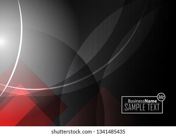 Red contrast abstract technology background. Red corporate design. Abstract tech corporate red design flyer background. Black geometric illustration for flyer, brochures, web graphic design background