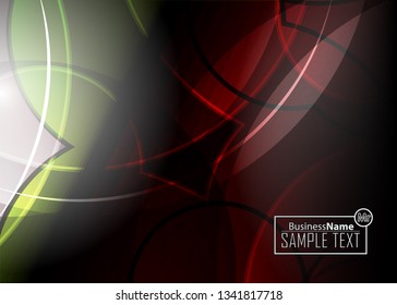 Red contrast abstract technology background. Red corporate design. Abstract tech corporate red design flyer background. Black geometric illustration for flyer, brochures, web graphic design background