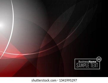 Red contrast abstract technology background. Red corporate design. Abstract tech corporate red design flyer background. Black geometric illustration for flyer, brochures, web graphic design background