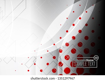 Red contrast abstract technology background. Red corporate design. Abstract tech corporate red design flyer background. Black geometric illustration for flyer, brochures, web graphic design background