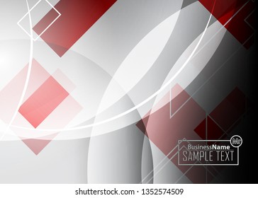 Red contrast abstract technology background. Red corporate design. Abstract tech corporate red design flyer background. Black geometric illustration for flyer, brochures, web graphic design background