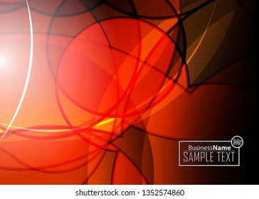 Red contrast abstract technology background. Red corporate design. Abstract tech corporate red design flyer background. Black geometric illustration for flyer, brochures, web graphic design background
