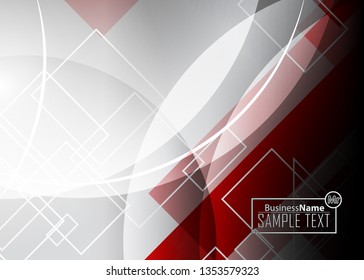 Red contrast abstract technology background. Red corporate design. Abstract tech corporate red design flyer background. Black geometric illustration for flyer, brochures, web graphic design background