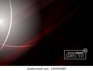Red contrast abstract technology background. Red corporate design. Abstract tech corporate red design flyer background. Black geometric illustration for flyer, brochures, web graphic design background