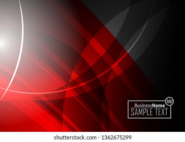 Red contrast abstract technology background. Red corporate design. Abstract tech corporate red design flyer background. Black geometric illustration for flyer, brochures, web graphic design background