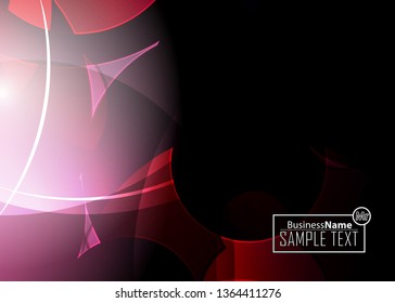 Red contrast abstract technology background. Red corporate design. Abstract tech corporate red design flyer background. Black geometric illustration for flyer, brochures, web graphic design background