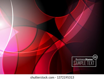 Red contrast abstract technology background. Red corporate design. Abstract tech corporate red design flyer background. Black geometric illustration for flyer, brochures, web graphic design background
