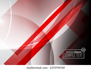 Red contrast abstract technology background. Red corporate design. Abstract tech corporate red design flyer background. Black geometric illustration for flyer, brochures, web graphic design background