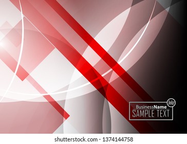Red contrast abstract technology background. Red corporate design. Abstract tech corporate red design flyer background. Black geometric illustration for flyer, brochures, web graphic design background