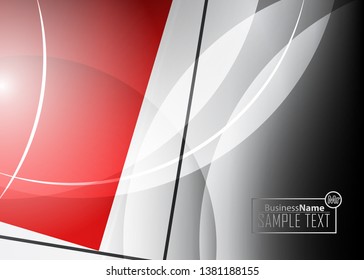 Red contrast abstract technology background. Red corporate design. Abstract tech corporate red design flyer background. Black geometric illustration for flyer, brochures, web graphic design background