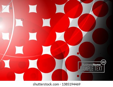 Red contrast abstract technology background. Red corporate design. Abstract tech corporate red design flyer background. Black geometric illustration for flyer, brochures, web graphic design background