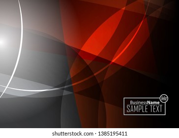 Red contrast abstract technology background. Red corporate design. Abstract tech corporate red design flyer background. Black geometric illustration for flyer, brochures, web graphic design background