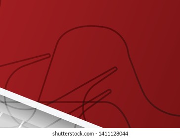 Red contrast abstract technology background. Red corporate design. Abstract tech corporate red design flyer background. Black geometric illustration for flyer, brochures, web graphic design background