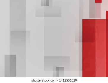 Red contrast abstract technology background. Red corporate design. Abstract tech corporate red design flyer background. Black geometric illustration for flyer, brochures, web graphic design background