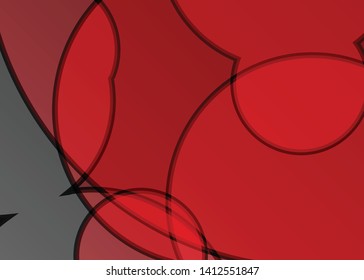 Red contrast abstract technology background. Red corporate design. Abstract tech corporate red design flyer background. Black geometric illustration for flyer, brochures, web graphic design background