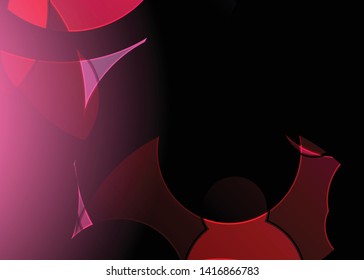 Red contrast abstract technology background. Red corporate design. Abstract tech corporate red design flyer background. Black geometric illustration for flyer, brochures, web graphic design background