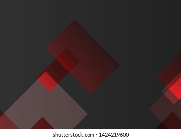 Red contrast abstract technology background. Red corporate design. Abstract tech corporate red design flyer background. Black geometric illustration for flyer, brochures, web graphic design background