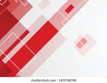 Red contrast abstract technology background. Red corporate design. Abstract tech corporate red design flyer background. Black geometric illustration for flyer, brochures, web graphic design background