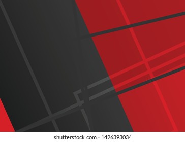 Red contrast abstract technology background. Red corporate design. Abstract tech corporate red design flyer background. Black geometric illustration for flyer, brochures, web graphic design background